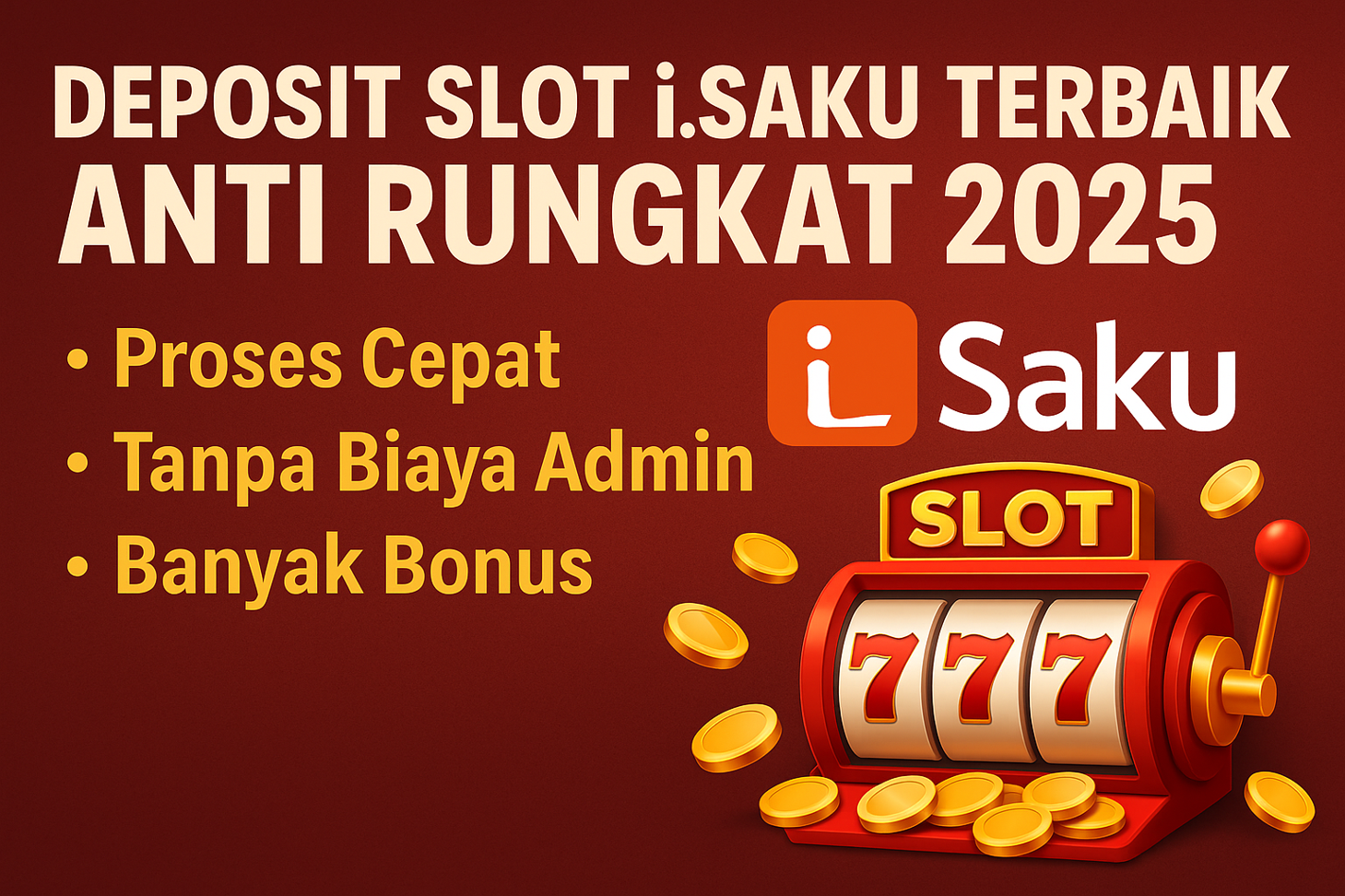 DEPOSIT SLOT i.SAKU TERBAIK ANTI RUNGKAT 2025